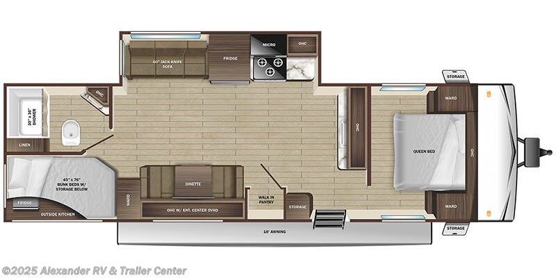 Floorplan of 2025 Starcraft Autumn Ridge 27BHP **HUGE PRICE REDUCTION**