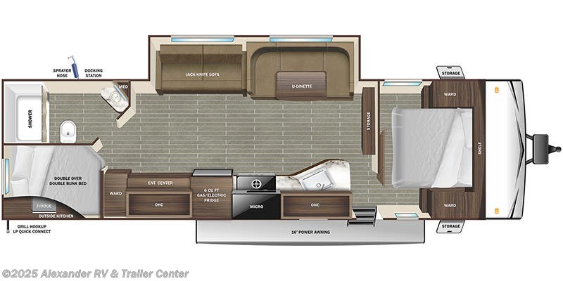 Floorplan of 2025 Starcraft Autumn Ridge 28BHS **HUGE PRICE REDUCTION**