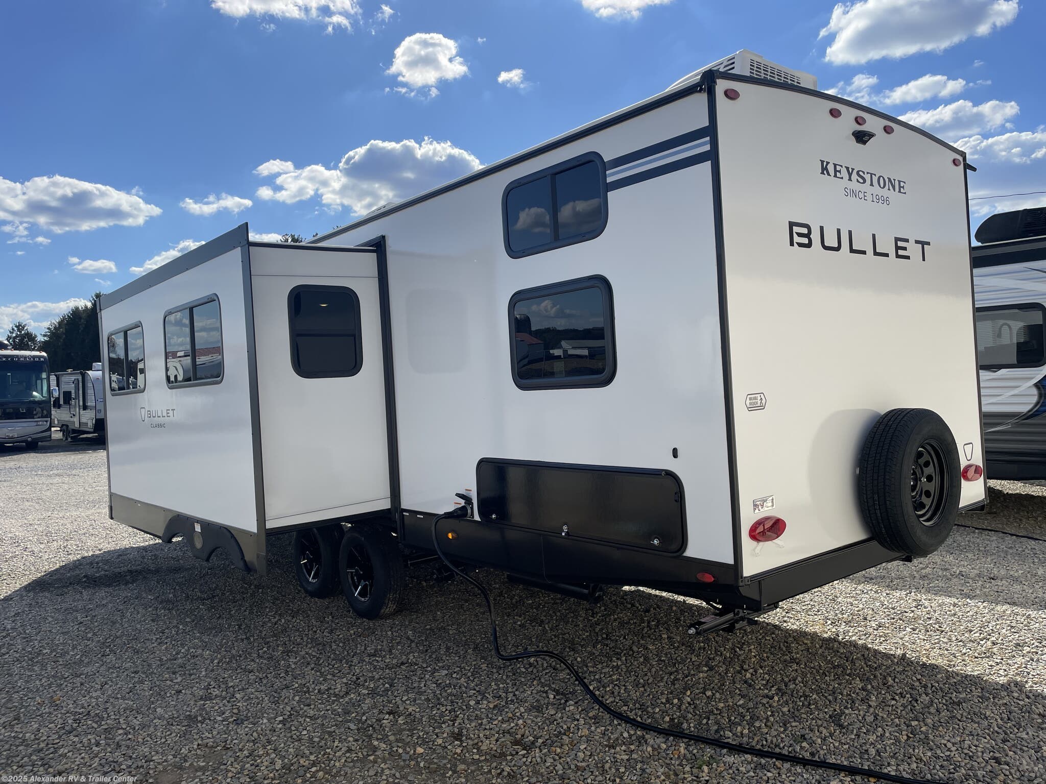 Contact us now about this 2026 Keystone Bullet Classic 28QBC! 2026 Bullet Classic 28QBC by Keystone from Alexander RV & Trailer Center in Clayton, Delaware