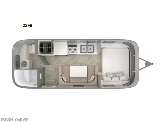 2024 Airstream Bambi 22FB - New Travel Trailer For Sale by Vogt RV in Fort Worth, Texas
