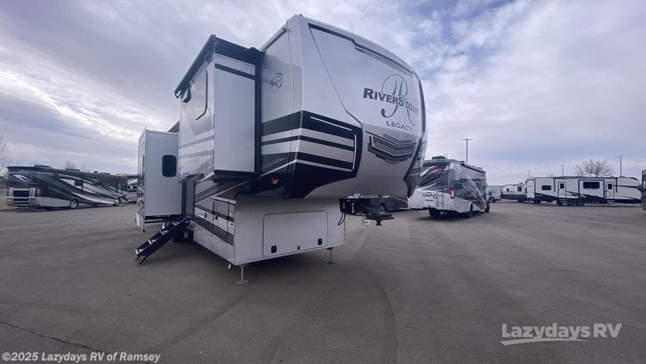 Email now about this 2025 Forest River RiverStone 421FK! New 2025 Forest River RiverStone 421FK available in Ramsey, Minnesota