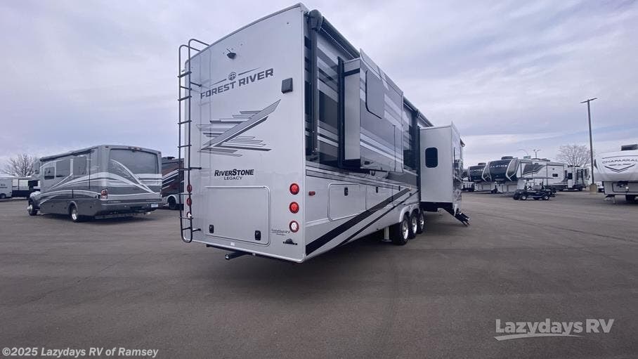 Contact us now about this 2025 Forest River RiverStone 421FK! 2025 RiverStone 421FK by Forest River from Lazydays RV of Ramsey in Ramsey, Minnesota