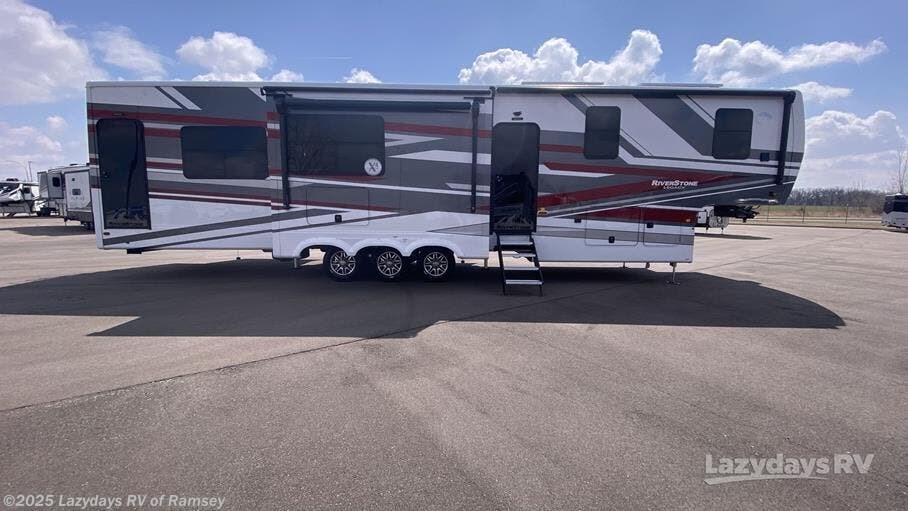 Call now about this 2025 Forest River RiverStone 44DBL! 2025 Forest River RiverStone 44DBL - New Fifth Wheel For Sale by Lazydays RV of Ramsey in Ramsey, Minnesota