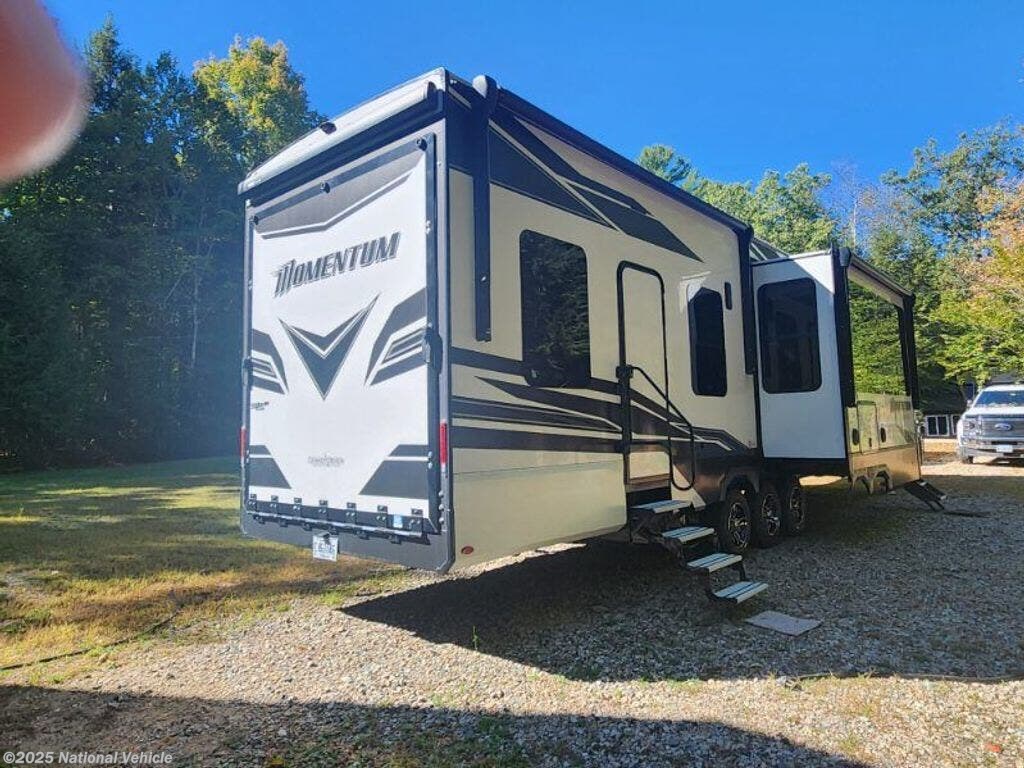 Call now about this 2023 Grand Design Momentum M-Class 395MS-R! 2023 Grand Design Momentum M-Class 395MS-R - Used Toy Hauler For Sale by National Vehicle in Harrison, Maine