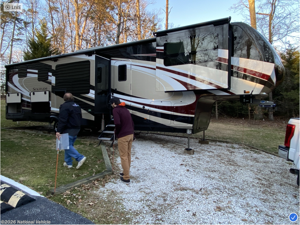 Call now about this 2021 Grand Design Solitude 382WB! 2021 Grand Design Solitude 382WB - Used Fifth Wheel For Sale by National Vehicle in Pasadena, Maryland