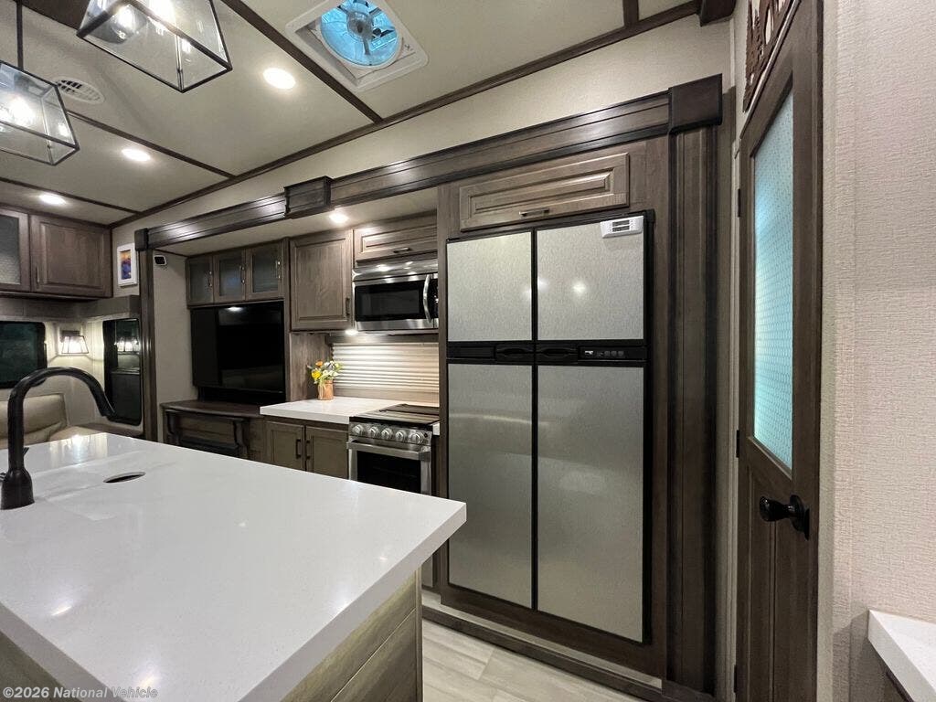 Call now about this 2021 Grand Design Solitude S-Class 2930RL! 2021 Grand Design Solitude S-Class 2930RL - Used Fifth Wheel For Sale by National Vehicle in Gainsville, Florida