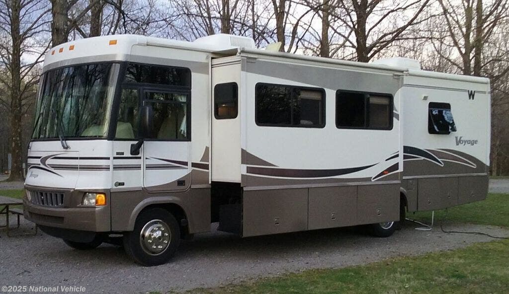 Call now about this 2005 Winnebago Voyage 33V! 2005 Winnebago Voyage 33V - Used Class A For Sale by National Vehicle in Fishers, Indiana