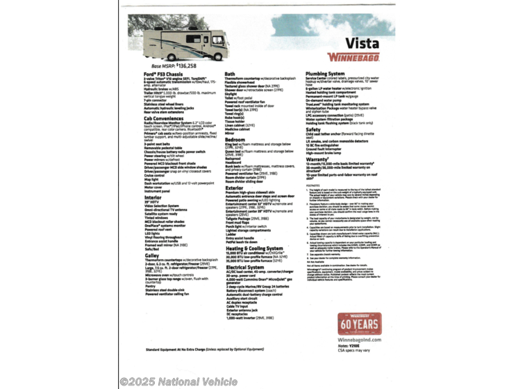 Email now about this 2019 Winnebago Vista 29VE! Used 2019 Winnebago Vista 29VE available in Grandy, North Carolina