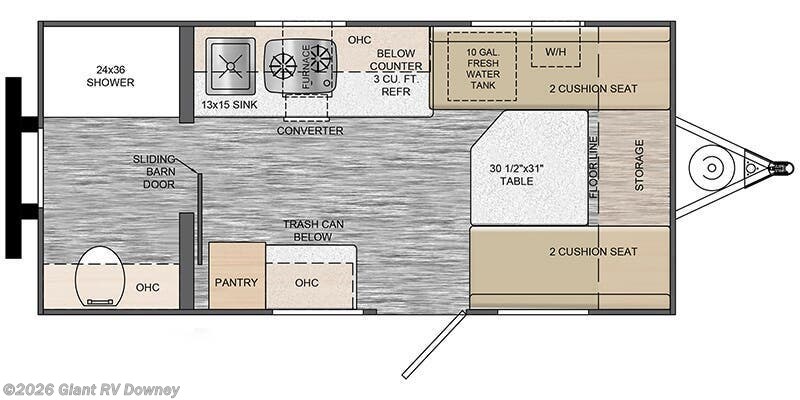Call now about this 2025 Travel Lite Rove Lite 14FB! 2025 Travel Lite Rove Lite 14FB - New Travel Trailer For Sale by Giant RV in Downey, California