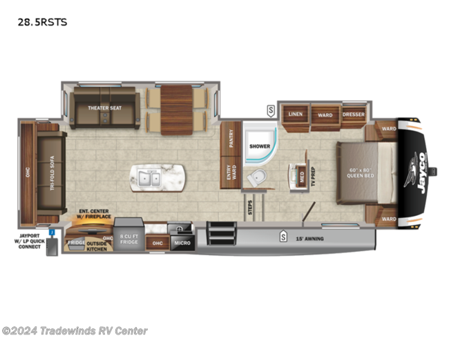 2023 Jayco Eagle HT 28.5RSTS - New Fifth Wheel For Sale by Tradewinds RV Center in Clio, Michigan