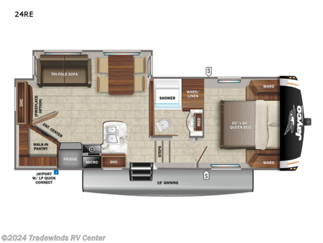 2023 Jayco Eagle HT 24RE - New Fifth Wheel For Sale by Tradewinds RV Center in Clio, Michigan