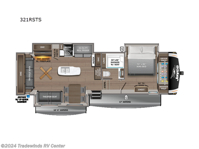 2024 Jayco Eagle 321RSTS - New Fifth Wheel For Sale by Tradewinds RV Center in Clio, Michigan