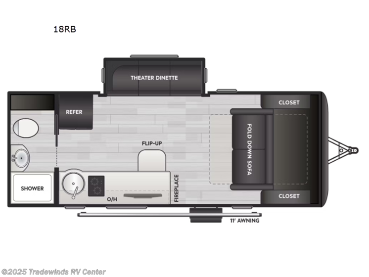 Email now about this 2026 Keystone Reign 18RB! New 2026 Keystone Reign 18RB available in Clio, Michigan