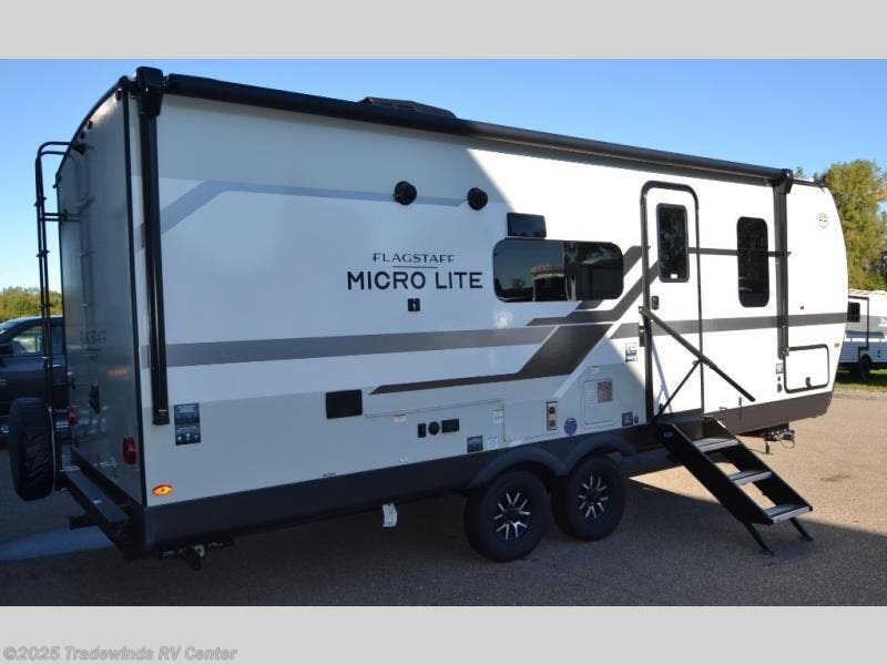 Contact us now about this 2026 Forest River Flagstaff Micro Lite 25DBH! 2026 Flagstaff Micro Lite 25DBH by Forest River from Tradewinds RV Center in Clio, Michigan