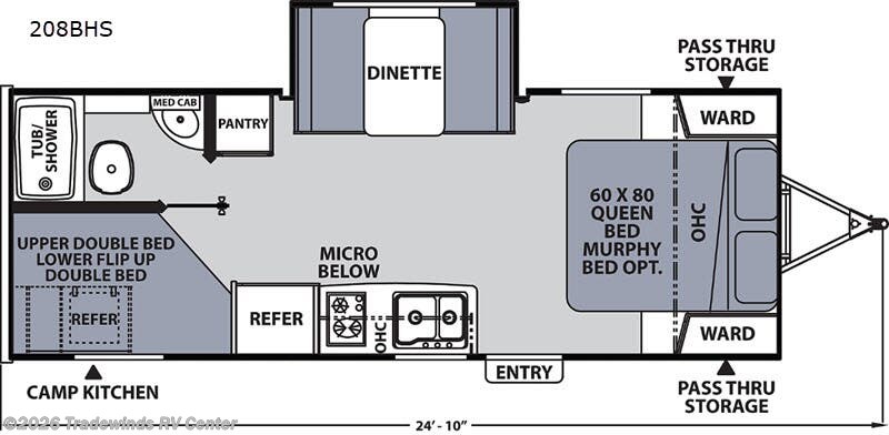 Call now about this 2020 Coachmen Apex Nano 208BHS! 2020 Coachmen Apex Nano 208BHS - Used Travel Trailer For Sale by Tradewinds RV Center in Clio, Michigan features Slideout