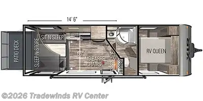 Call now about this 2022 Forest River XLR Micro Boost 25LRLE! 2022 Forest River XLR Micro Boost 25LRLE - Used Toy Hauler For Sale by Tradewinds RV Center in Clio, Michigan