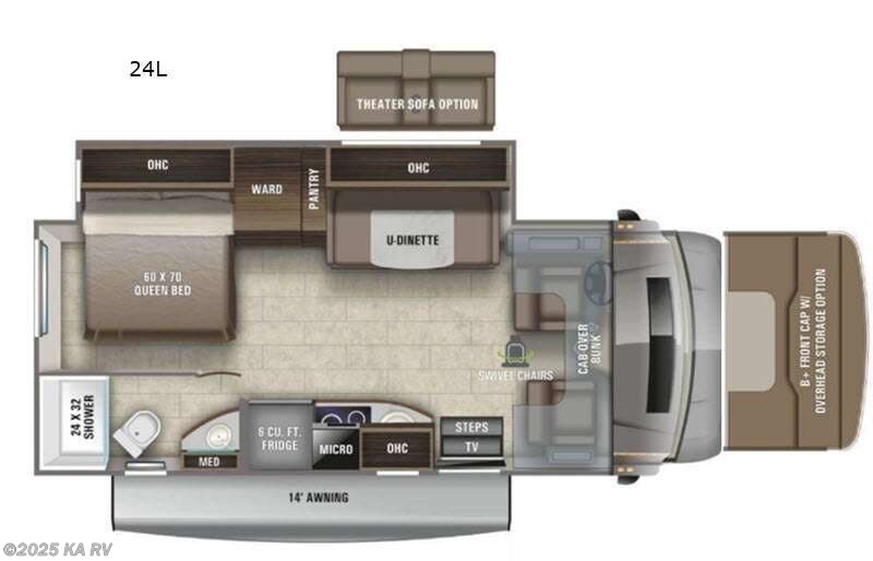 Call now about this 2021 Entegra Coach Qwest 24L! 2021 Entegra Coach Qwest 24L - Used Class C For Sale by KA RV in Desert Hot Springs, California features Slideout