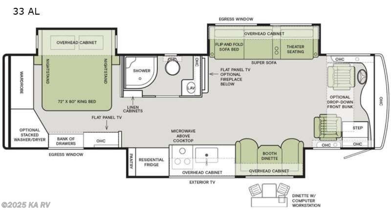 Call now about this 2021 Tiffin Allegro Red 340 33 AL! 2021 Tiffin Allegro Red 340 33 AL - Used Class A For Sale by KA RV in Desert Hot Springs, California features Slideout