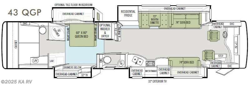 Call now about this 2011 Tiffin Allegro Bus 43 QGP! 2011 Tiffin Allegro Bus 43 QGP - Used Class A For Sale by KA RV in Desert Hot Springs, California features Slideout