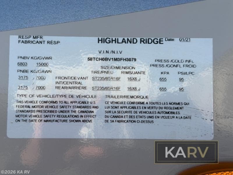 Used 2021 Highland Ridge Mesa Ridge MF376FBH available in Desert Hot Springs, California