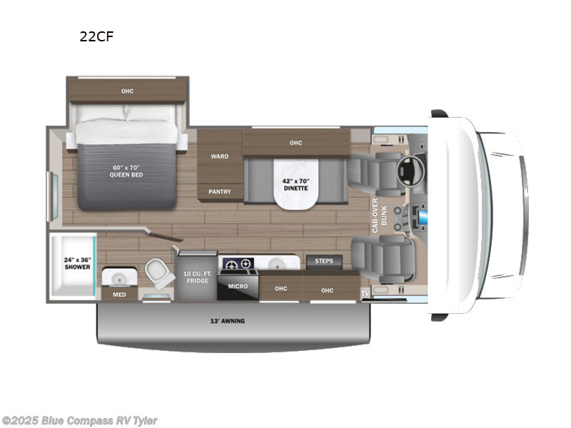 Call now about this 2025 Travel Supreme C Series SE 22CF! 2025 Travel Supreme C Series SE 22CF - New Class C For Sale by Blue Compass RV Tyler in Tyler, Texas features Slideout