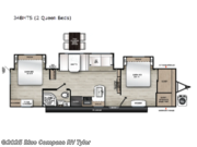 Call now about this 2025 Forest River Aurora 34BHTS (2 Queen Beds)! 2025 Forest River Aurora 34BHTS (2 Queen Beds) - New Travel Trailer For Sale by Blue Compass RV Tyler in Tyler, Texas features Slideout