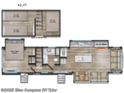 Call now about this 2026 Alliance RV Benchmark 42LFT! 2026 Alliance RV Benchmark 42LFT - New Destination Trailer For Sale by Blue Compass RV Tyler in Tyler, Texas features Slideout
