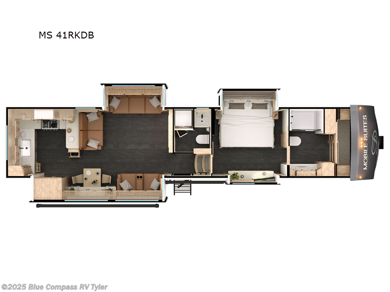 Call now about this 2025 DRV Mobile Suites MS 41RKDB! 2025 DRV Mobile Suites MS 41RKDB - New Fifth Wheel For Sale by Blue Compass RV Tyler in Tyler, Texas features Slideout