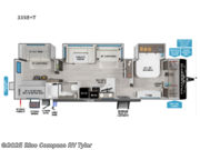 Call now about this 2026 Grand Design Transcend 335BHT! 2026 Grand Design Transcend 335BHT - New Travel Trailer For Sale by Blue Compass RV Tyler in Tyler, Texas features Slideout
