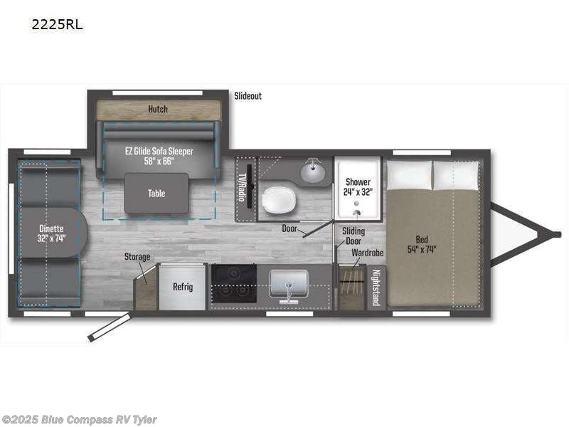 Call now about this 2022 Winnebago Micro Minnie 2225RL! 2022 Winnebago Micro Minnie 2225RL - Used Travel Trailer For Sale by Blue Compass RV Tyler in Tyler, Texas features Slideout