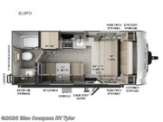 Call now about this 2025 Forest River Rockwood Geo Pro G19FD! 2025 Forest River Rockwood Geo Pro G19FD - Used Travel Trailer For Sale by Blue Compass RV Tyler in Tyler, Texas