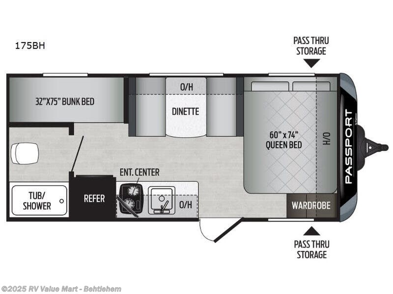 Call now about this 2019 Keystone Passport 175BH Express! 2019 Keystone Passport 175BH Express - Used Travel Trailer For Sale by RV Value Mart - Behtlehem in Bath, Pennsylvania