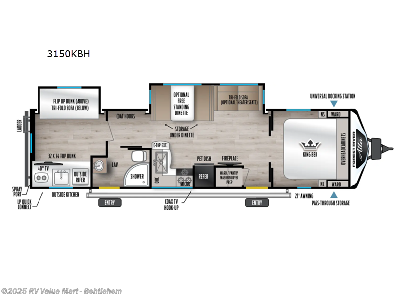 Call now about this 2026 East to West Alta 3150KBH! 2026 East to West Alta 3150KBH - New Travel Trailer For Sale by RV Value Mart - Behtlehem in Bath, Pennsylvania features Slideout