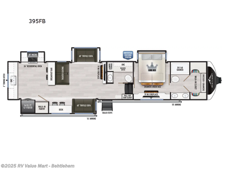 Email now about this 2026 East to West Ahara 395FB! New 2026 East to West Ahara 395FB available in Bath, Pennsylvania