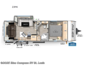 Call now about this 2025 Forest River Cherokee Grey Wolf 23MK! 2025 Forest River Cherokee Grey Wolf 23MK - New Travel Trailer For Sale by Blue Compass RV St. Louis in Eureka, Missouri features Slideout