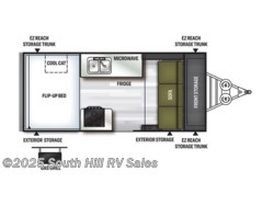 Stock Image for 2021 Forest River A223HW (options and colors may vary) 2021 Forest River Rockwood Hard Side A223HW - Used Popup for sale by South Hill RV Sales in Yelm, Washington