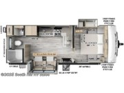 Call now about this 2025 Forest River Rockwood Mini Lite 2518S! Floorplan of 2025 Forest River Rockwood Mini Lite 2518S