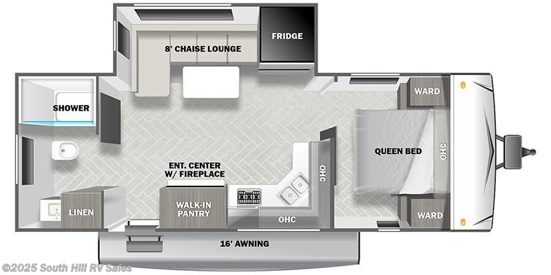 Floorplan of 2023 Forest River EVO Elite Northwest 2230RB