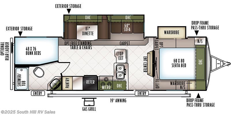 Stock Image for 2018 Forest River 2702WS (options and colors may vary)