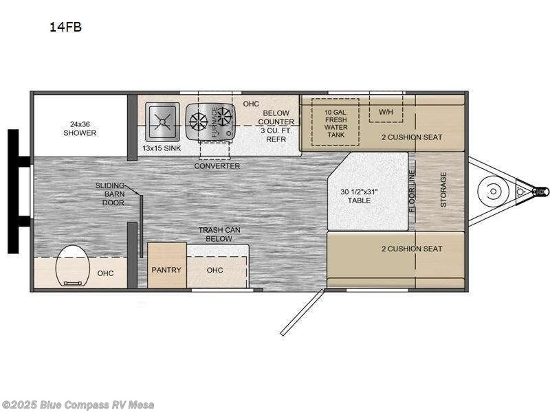 Call now about this 2025 Travel Lite Rove Lite 14FB! 2025 Travel Lite Rove Lite 14FB - New Travel Trailer For Sale by Blue Compass RV Mesa in Mesa, Arizona