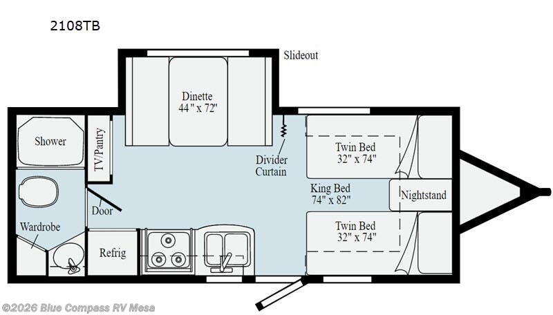 Call now about this 2020 Winnebago Micro Minnie 2108TB! 2020 Winnebago Micro Minnie 2108TB - Used Travel Trailer For Sale by Blue Compass RV Mesa in Mesa, Arizona features Slideout