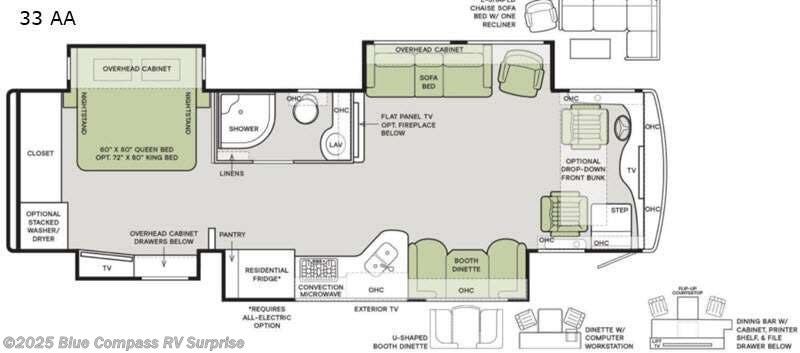 Call now about this 2021 Tiffin Allegro Red 33 AA! 2021 Tiffin Allegro Red 33 AA - Used Class A For Sale by Blue Compass RV Surprise in Surprise, Arizona features Slideout