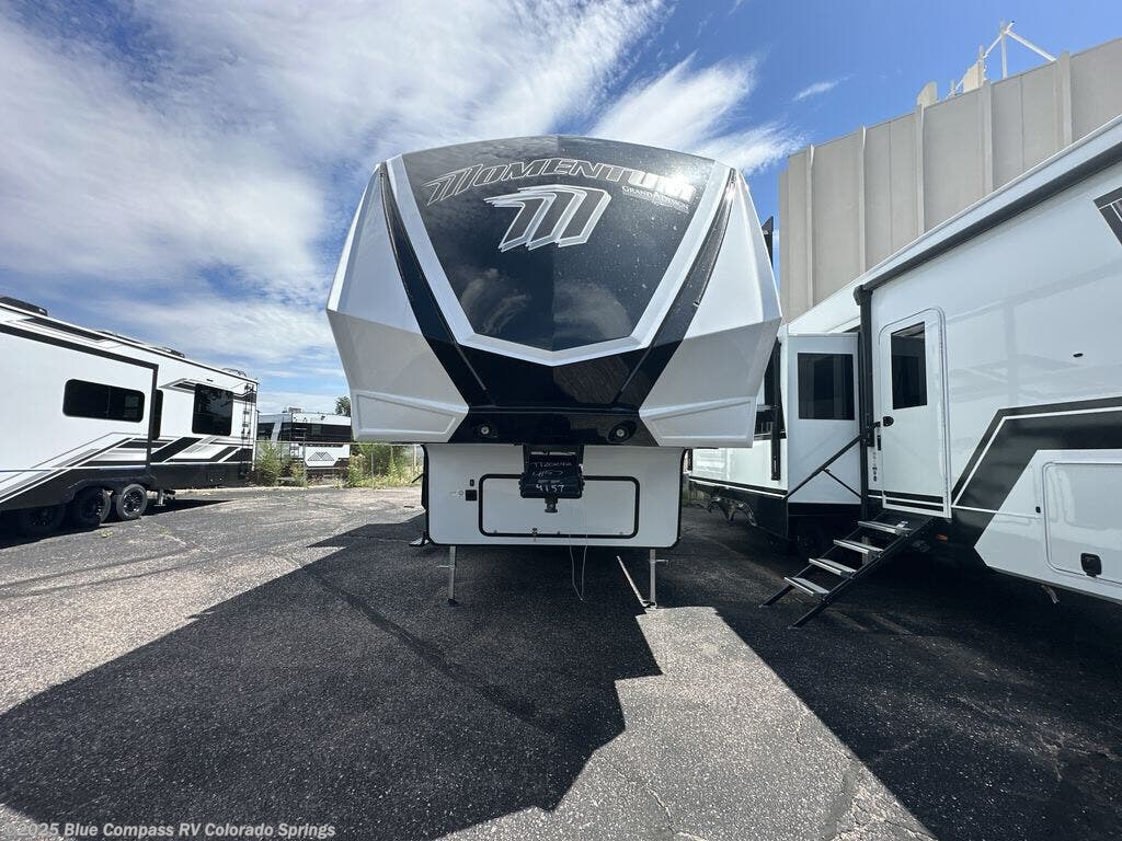 Call now about this 2025 Grand Design Momentum 350G! 2025 Grand Design Momentum 350G - New Fifth Wheel For Sale by Blue Compass RV Colorado Springs in Colorado Springs, Colorado
