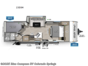 Call now about this 2026 Forest River Cherokee Grey Wolf 23DBH! 2026 Forest River Cherokee Grey Wolf 23DBH - New Travel Trailer For Sale by Blue Compass RV Colorado Springs in Colorado Springs, Colorado features Slideout