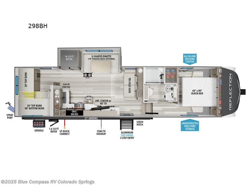 Call now about this 2026 Grand Design Reflection 150 Series 298BH! 2026 Grand Design Reflection 150 Series 298BH - New Fifth Wheel For Sale by Blue Compass RV Colorado Springs in Colorado Springs, Colorado features Slideout