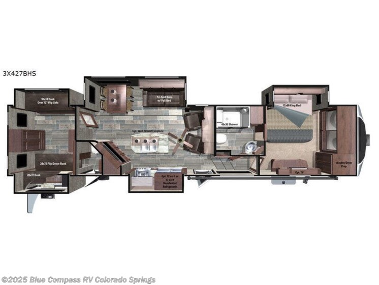 Email now about this 2018 Highland Ridge Open Range 3X 427BHS! Used 2018 Highland Ridge Open Range 3X 427BHS available in Colorado Springs, Colorado