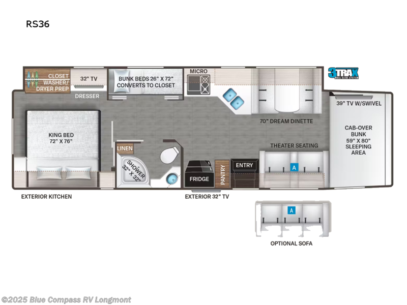 Call now about this 2022 Thor Motor Coach Magnitude RS36! 2022 Thor Motor Coach Magnitude RS36 - Used Super C For Sale by Blue Compass RV Longmont in Longmont, Colorado features Slideout
