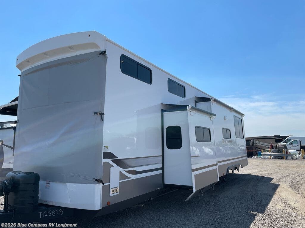 Call now about this 2026 Alliance RV Benchmark 44LFT! 2026 Alliance RV Benchmark 44LFT - New Travel Trailer For Sale by Blue Compass RV Longmont in Longmont, Colorado