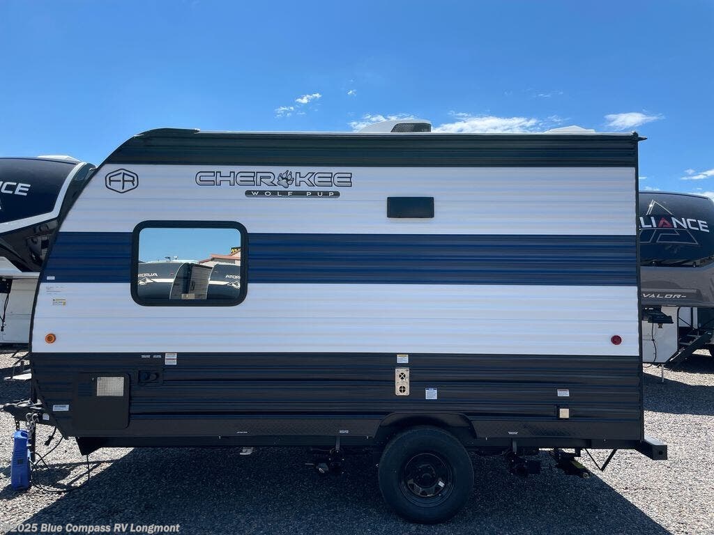 Call now about this 2026 Forest River Cherokee Wolf Pup 14BHW! 2026 Forest River Cherokee Wolf Pup 14BHW - New Travel Trailer For Sale by Blue Compass RV Longmont in Longmont, Colorado