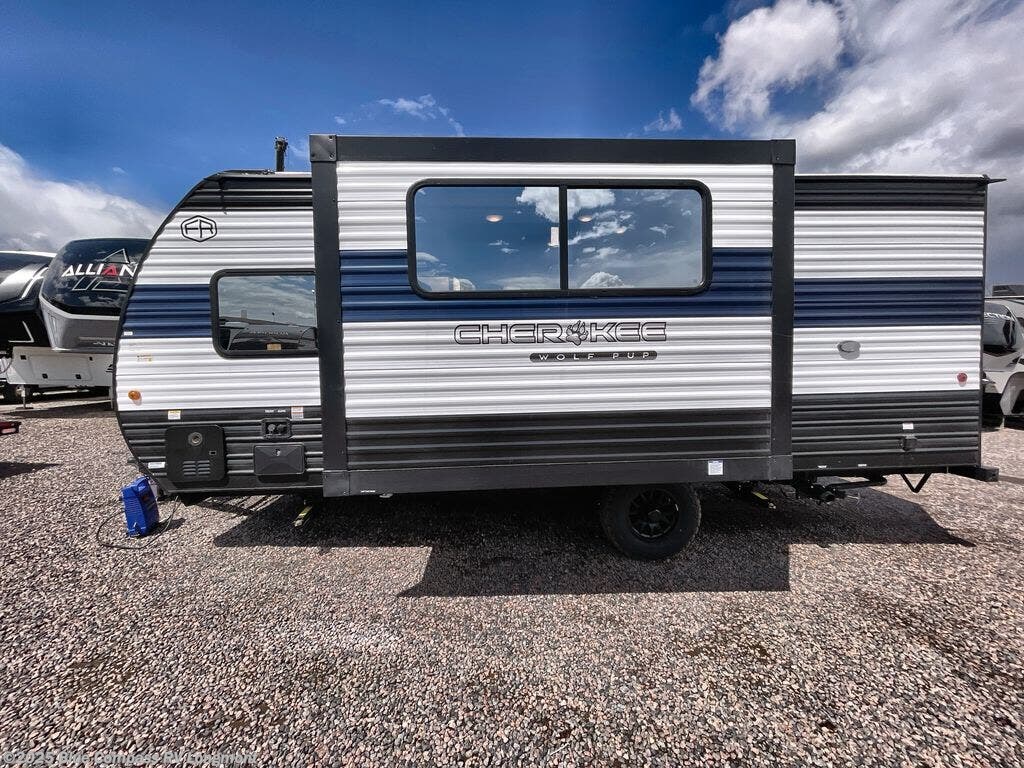 Call now about this 2025 Forest River Cherokee Wolf Pup 17JW! 2025 Forest River Cherokee Wolf Pup 17JW - Used Travel Trailer For Sale by Blue Compass RV Longmont in Longmont, Colorado